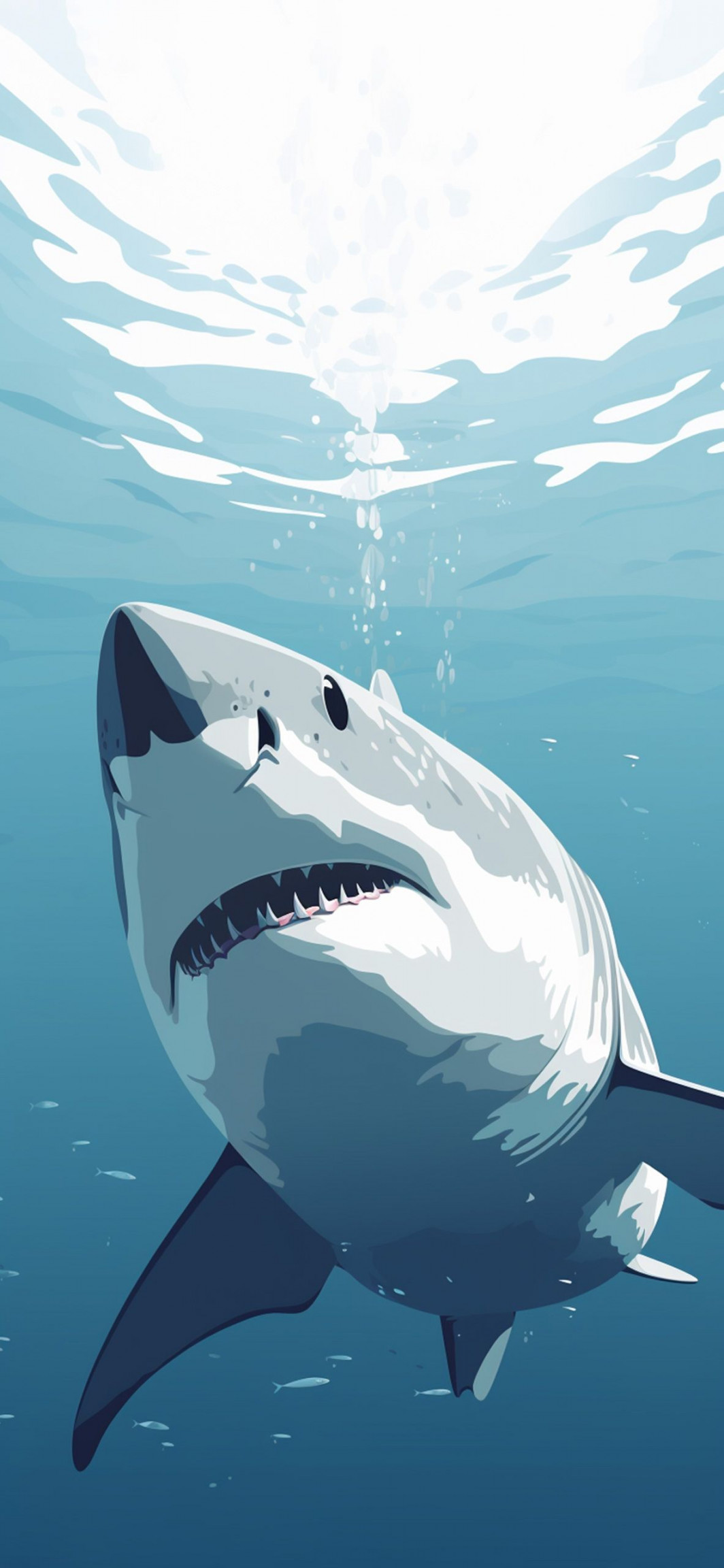 White Shark Blue Wallpapers - Cool Shark Wallpapers for iPhone