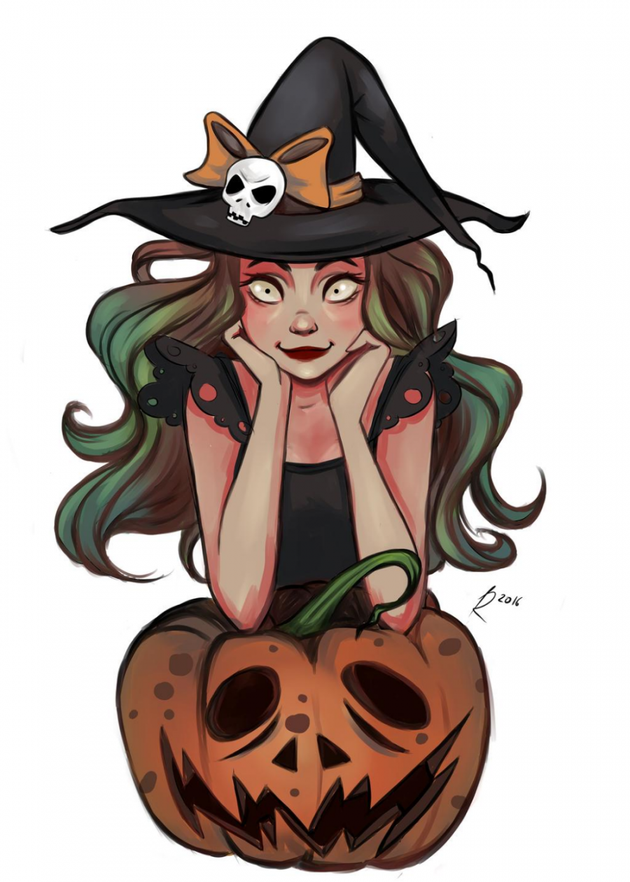 Witch by Rachelart on DeviantArt  Halloween drawings, Halloween