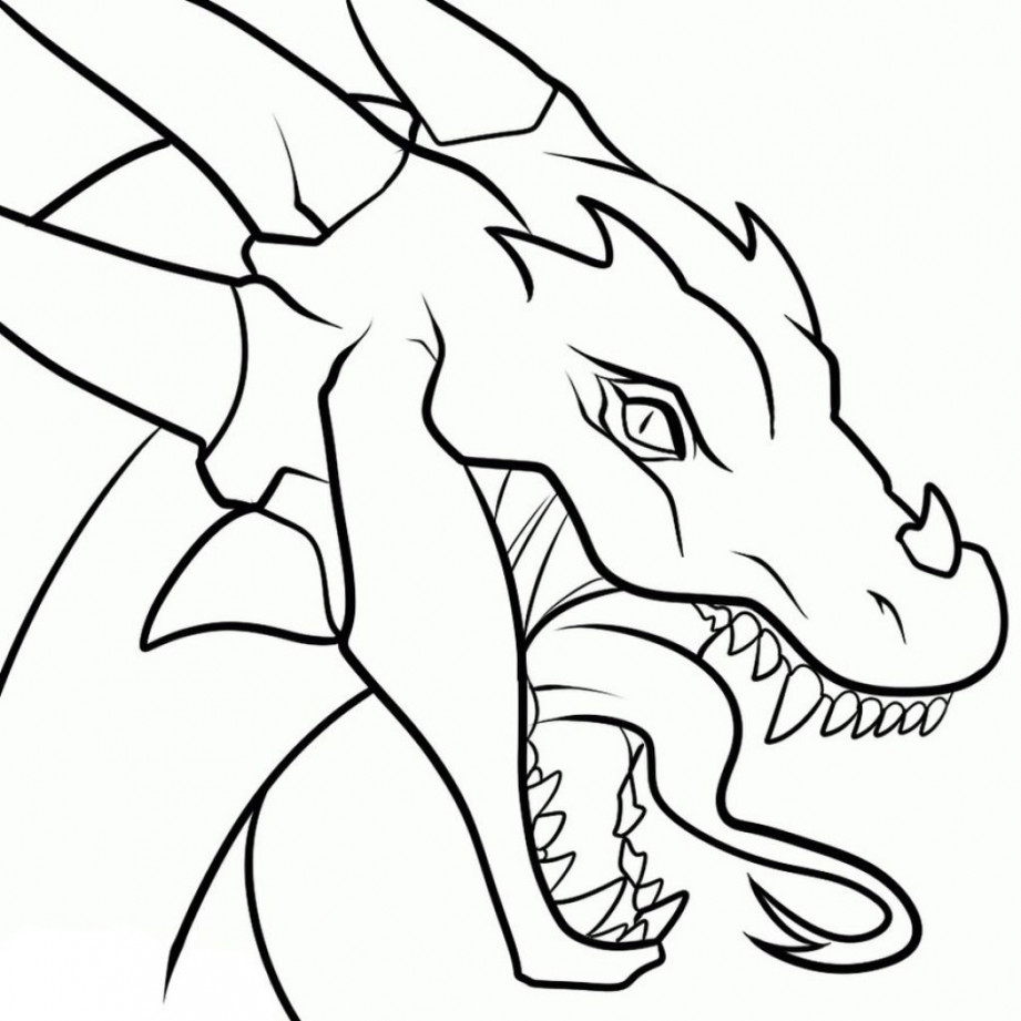 x Easy To Draw Dragon Dragons Cool And How Coloring  Easy