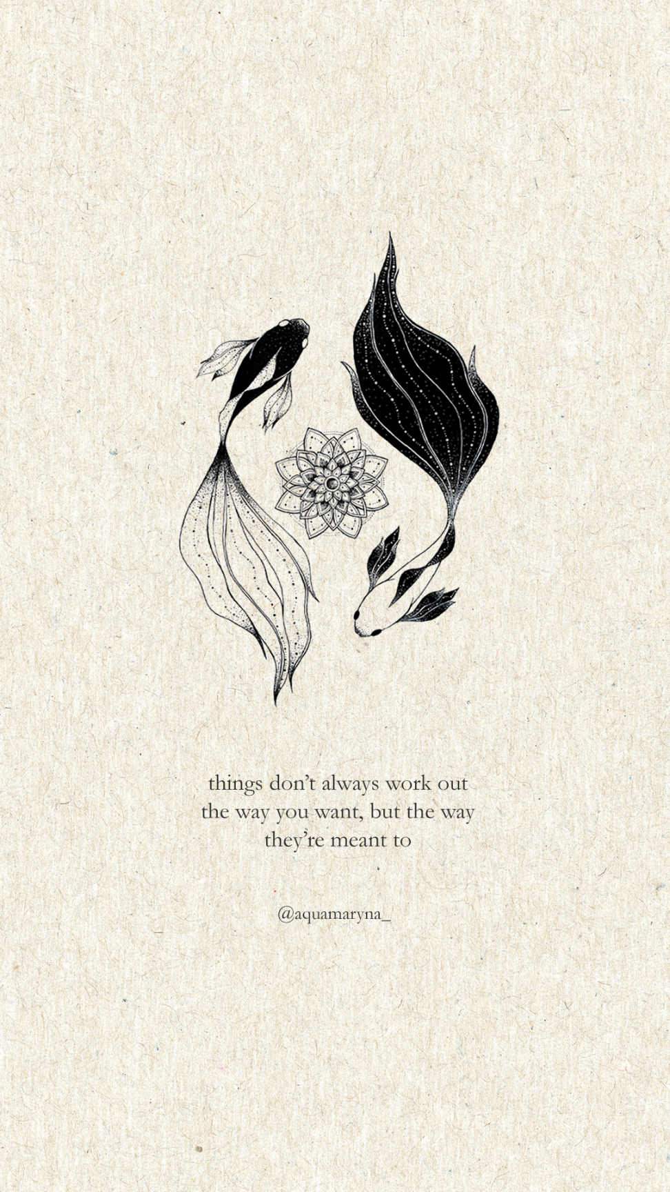 Yin Yang Fishes Tattoo Design  Wall prints quotes, Small tattoos