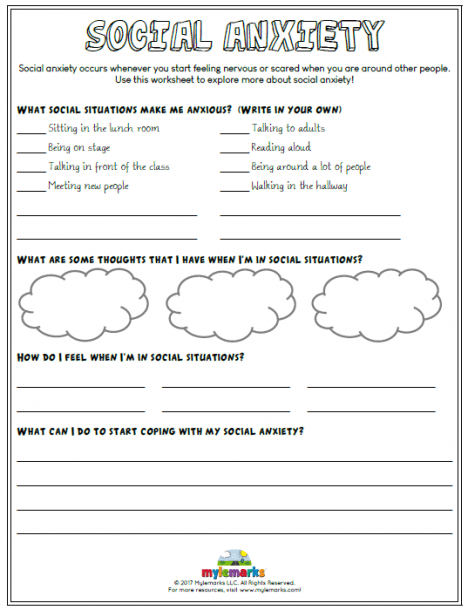 33 Coping With Anxiety Worksheets 2