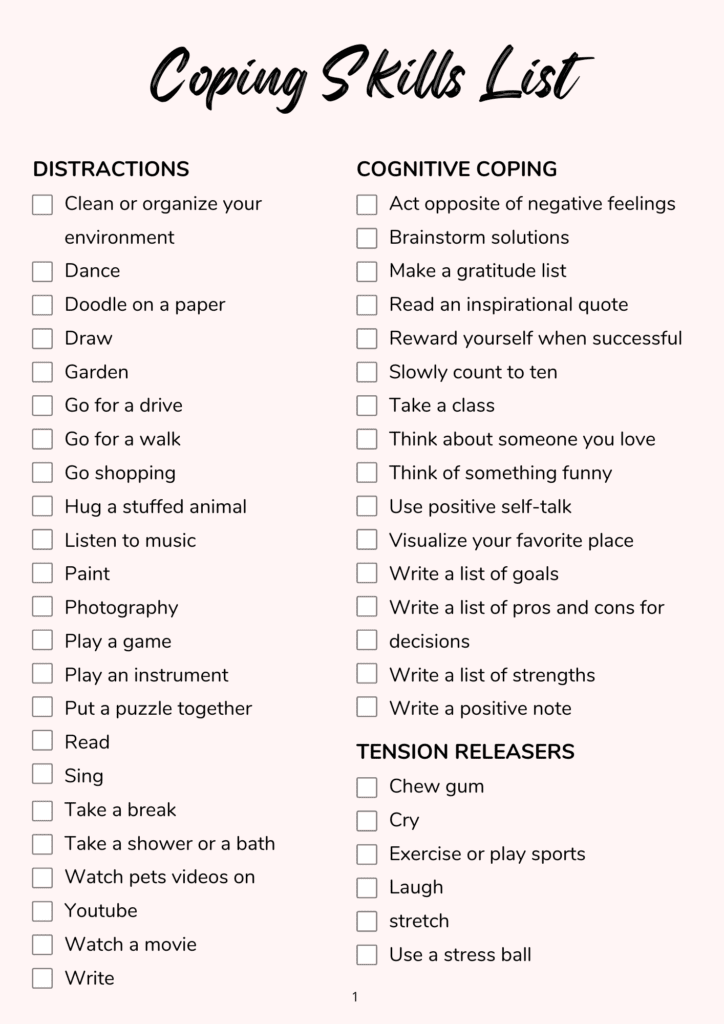 33 Coping With Anxiety Worksheets 20