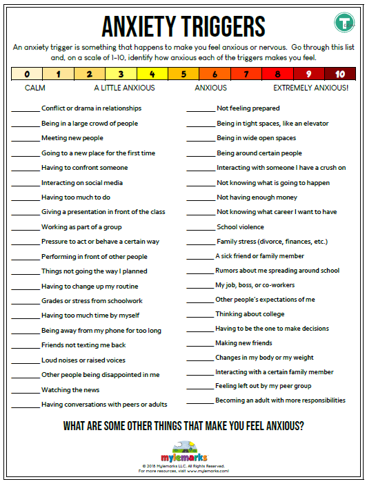 33 Coping With Anxiety Worksheets 27