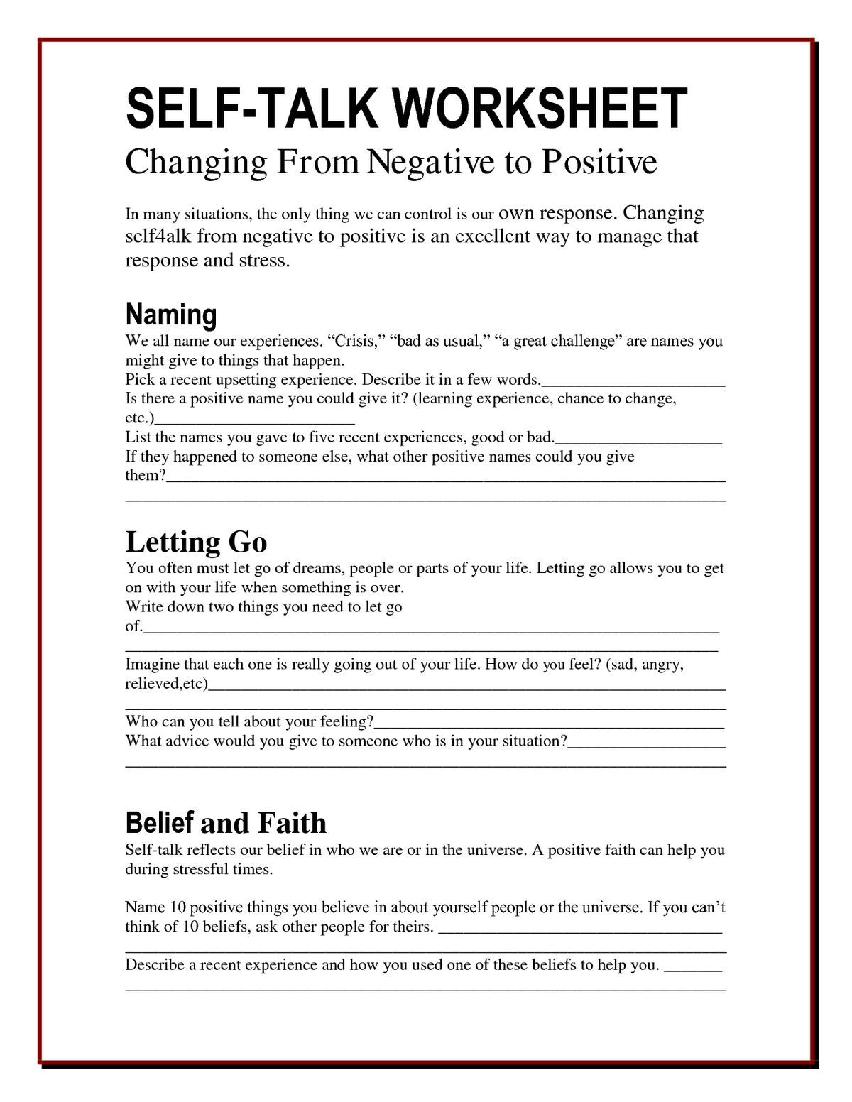 33 Coping With Anxiety Worksheets 54