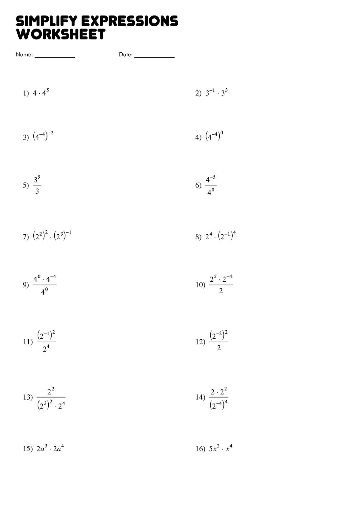 44 Simplifying Trigonometric Expressions Worksheet 2