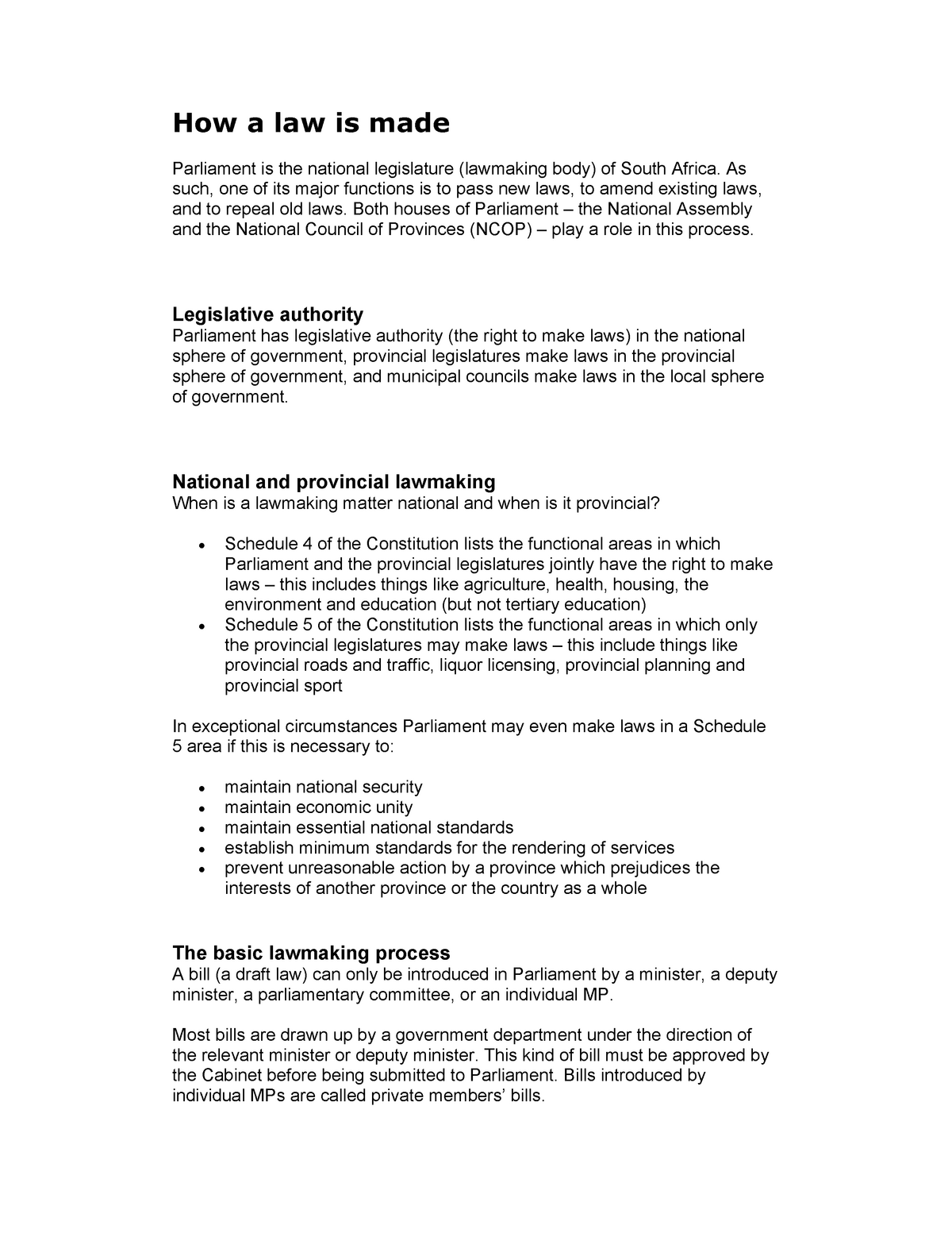 60+ Blank Law Making Process Worksheet 15