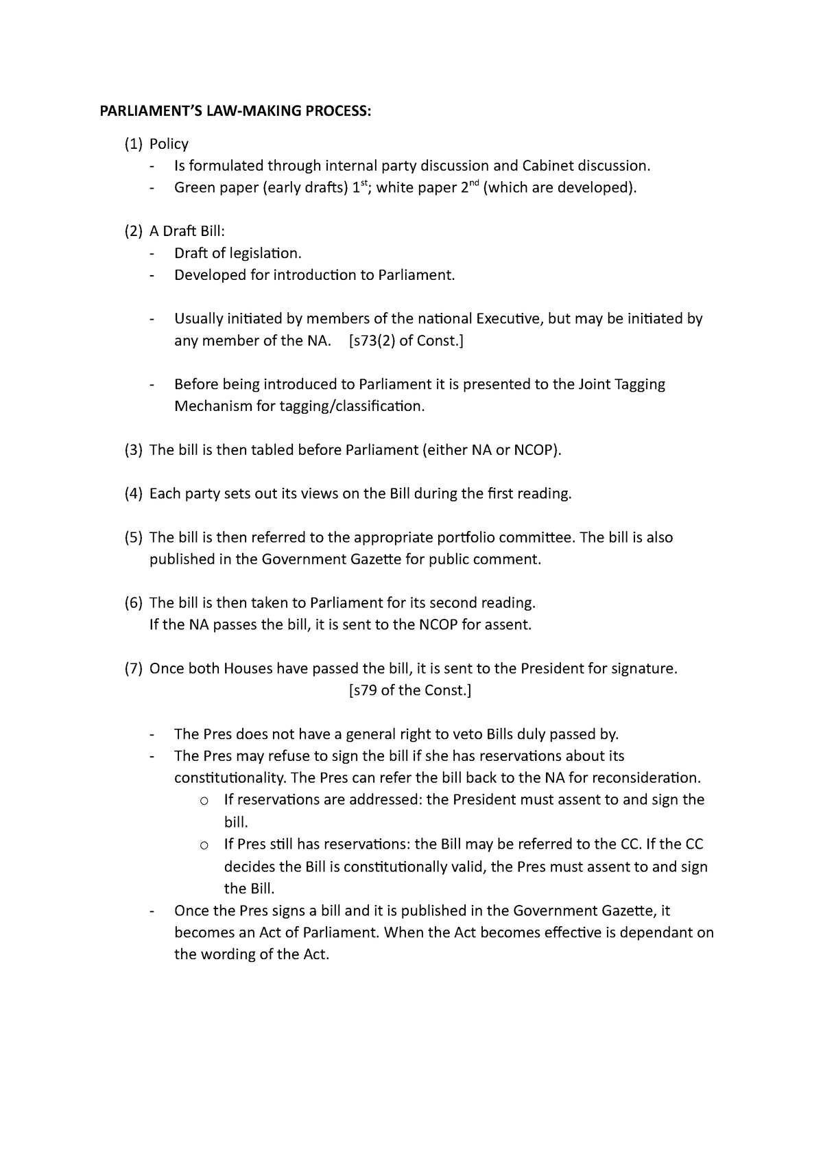 60+ Blank Law Making Process Worksheet 34