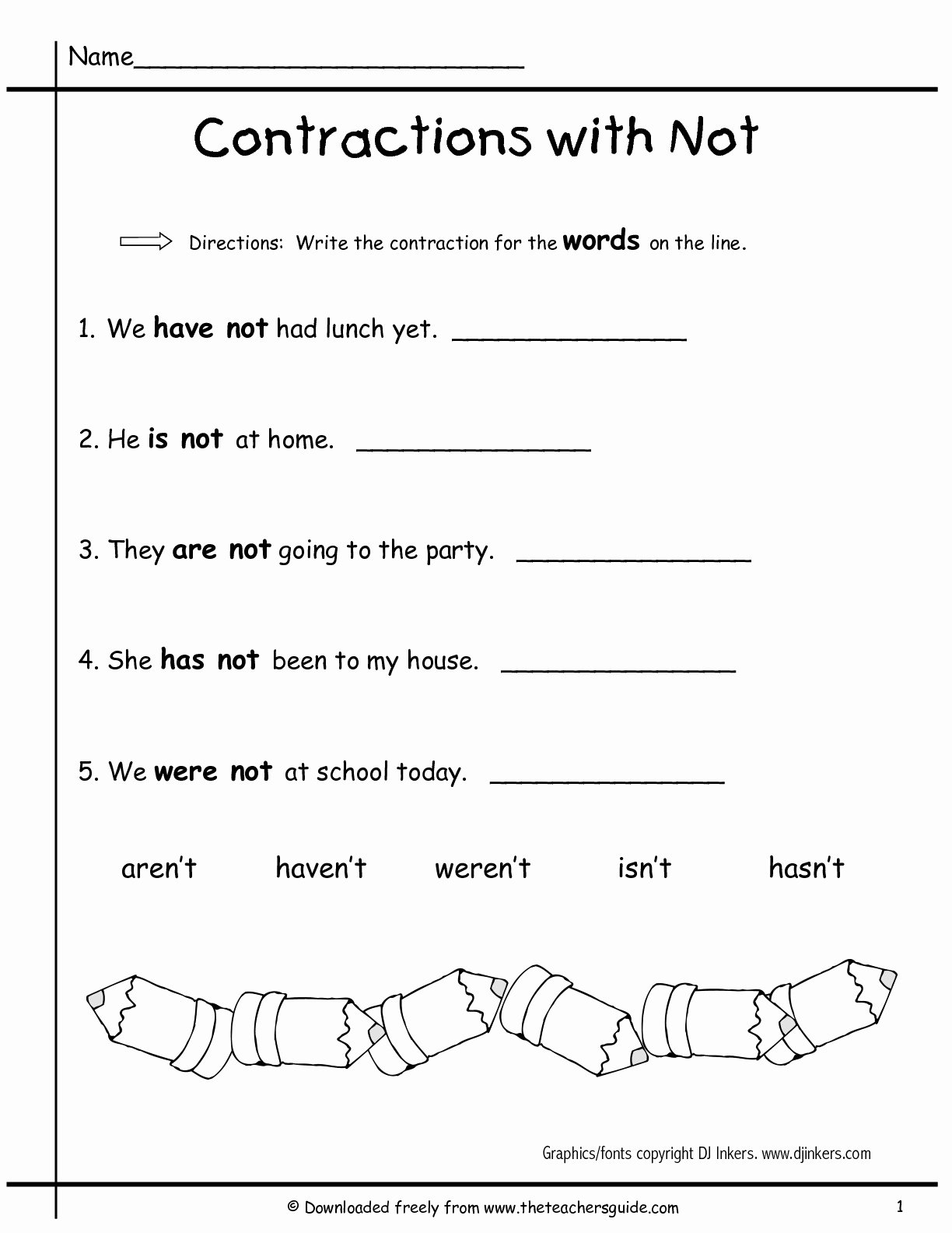 60+ Interactive Contractions Worksheets 3Rd Grade 32