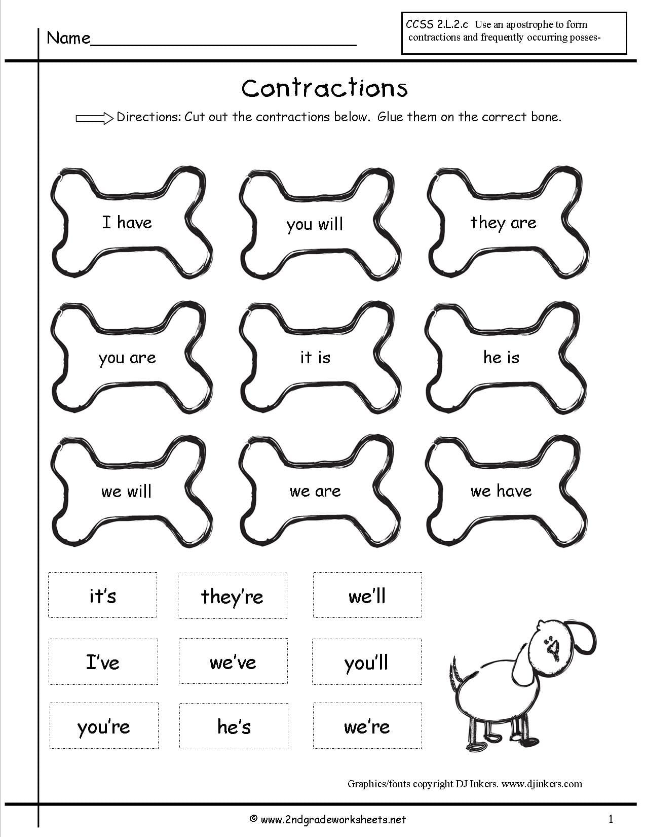 60+ Interactive Contractions Worksheets 3Rd Grade 36