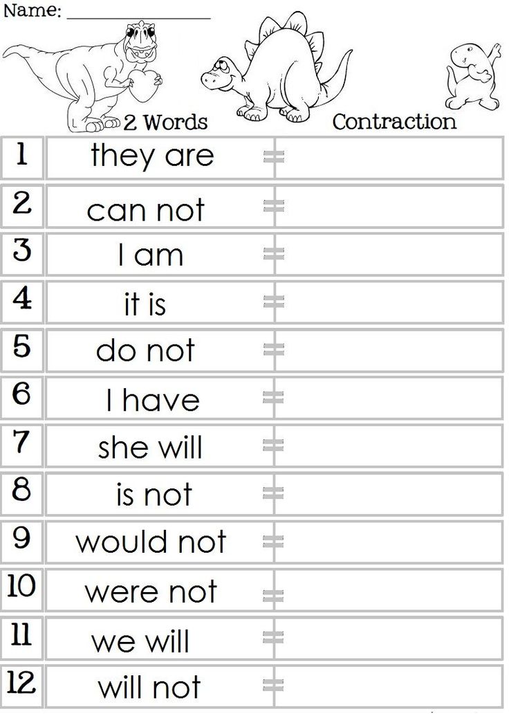60+ Interactive Contractions Worksheets 3Rd Grade 44