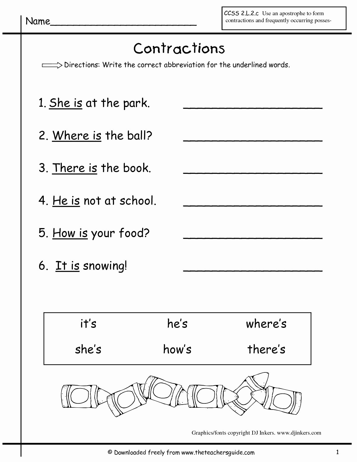 60+ Interactive Contractions Worksheets 3Rd Grade 58