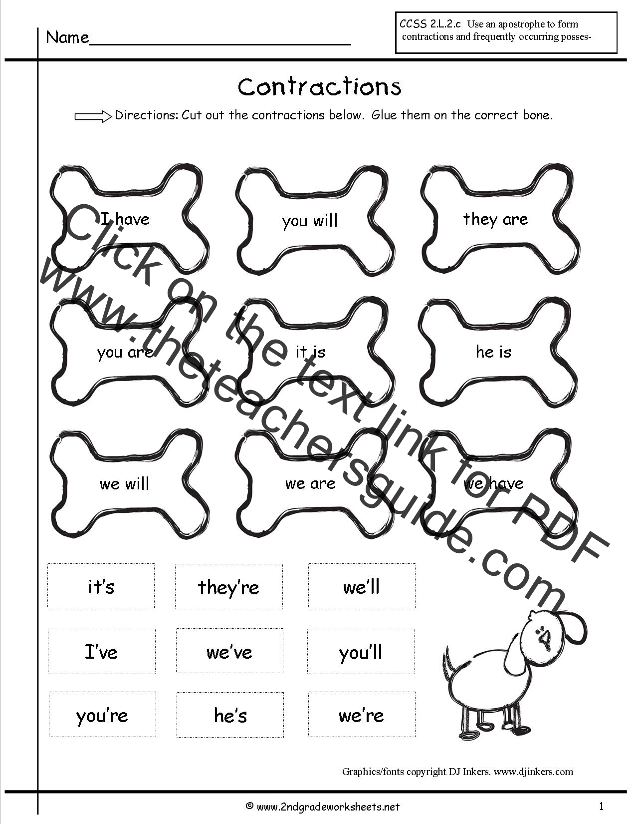60+ Interactive Contractions Worksheets 3Rd Grade 60