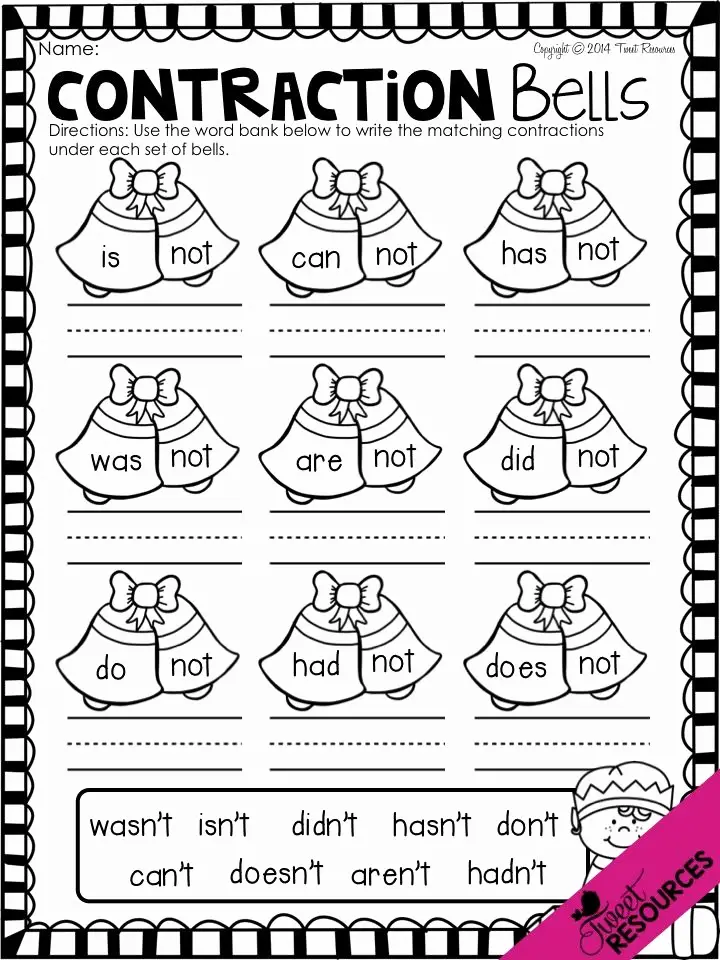 60+ Interactive Contractions Worksheets 3Rd Grade 71