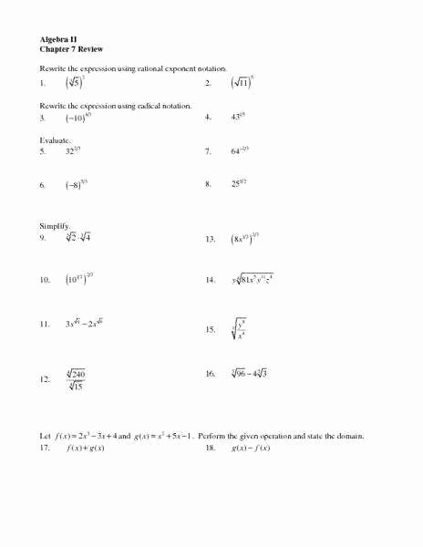 Algebra 1 Review Worksheets 14