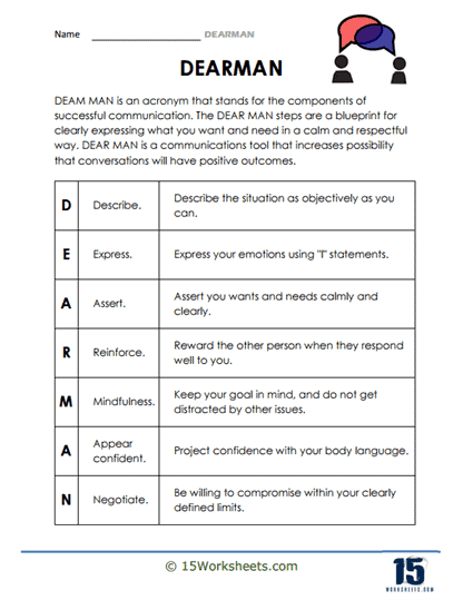 Dear Man Worksheet Pdf 9