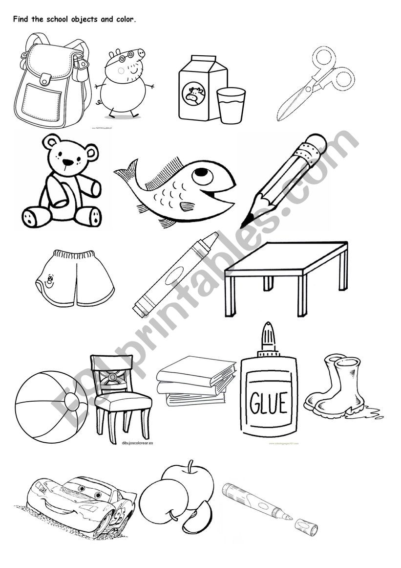 Find The Object Worksheets 100