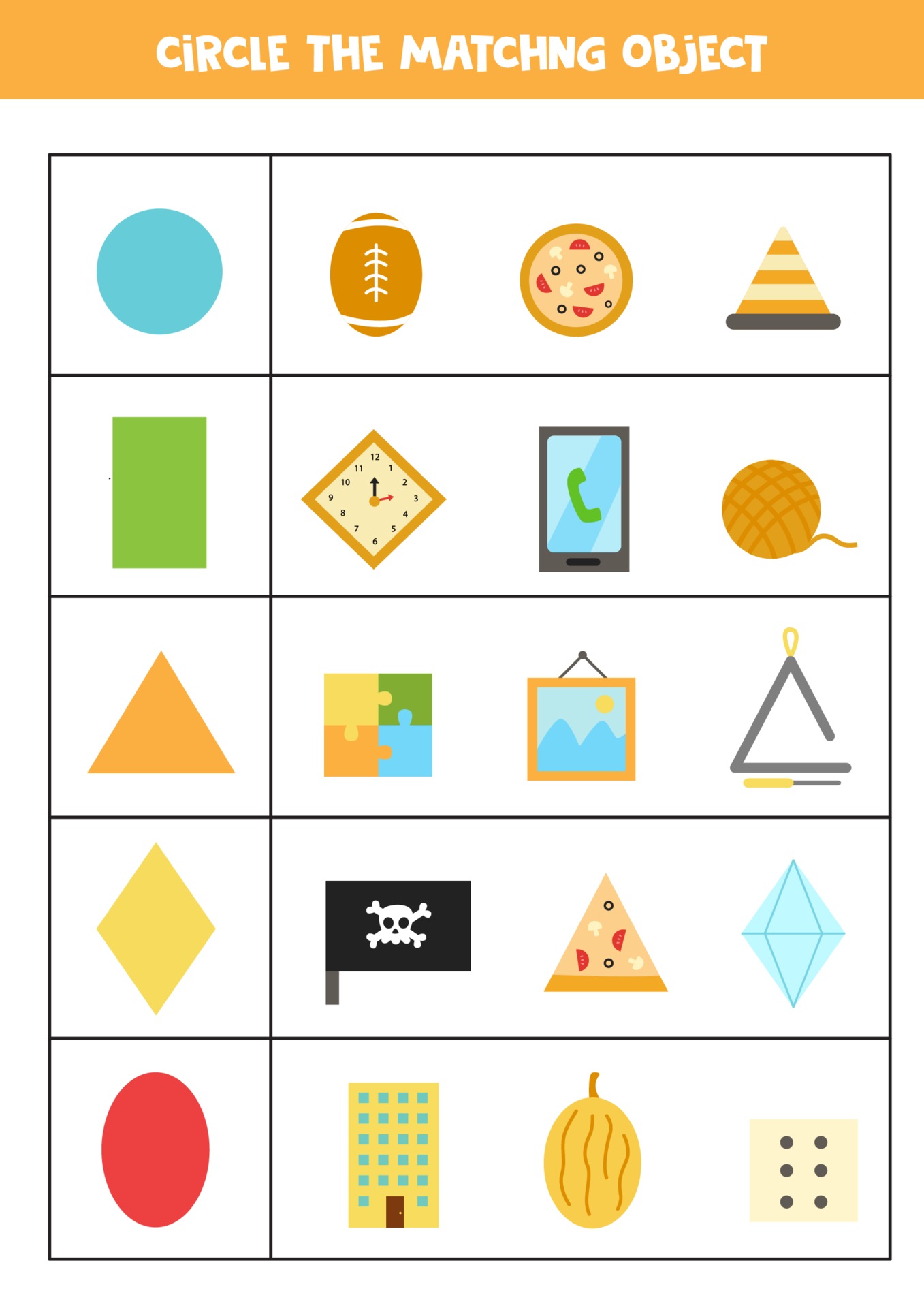 Find The Object Worksheets 20
