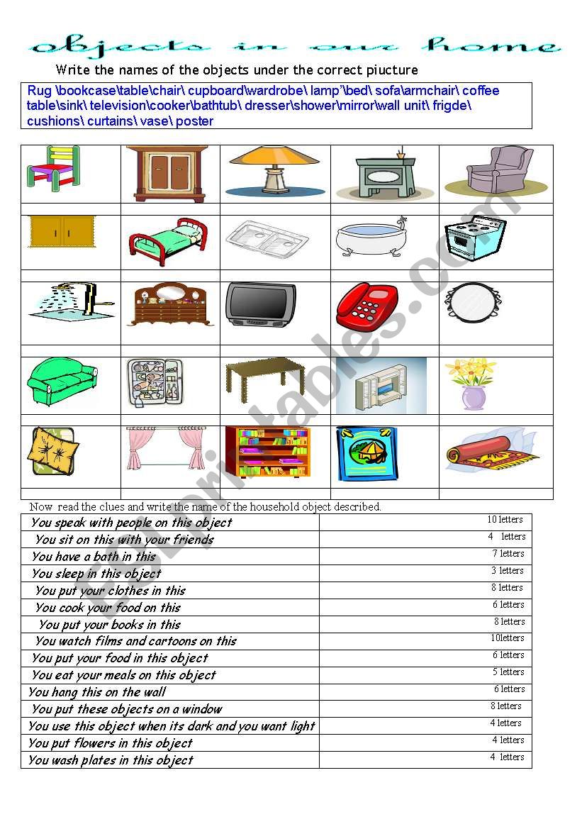 Find The Object Worksheets 85