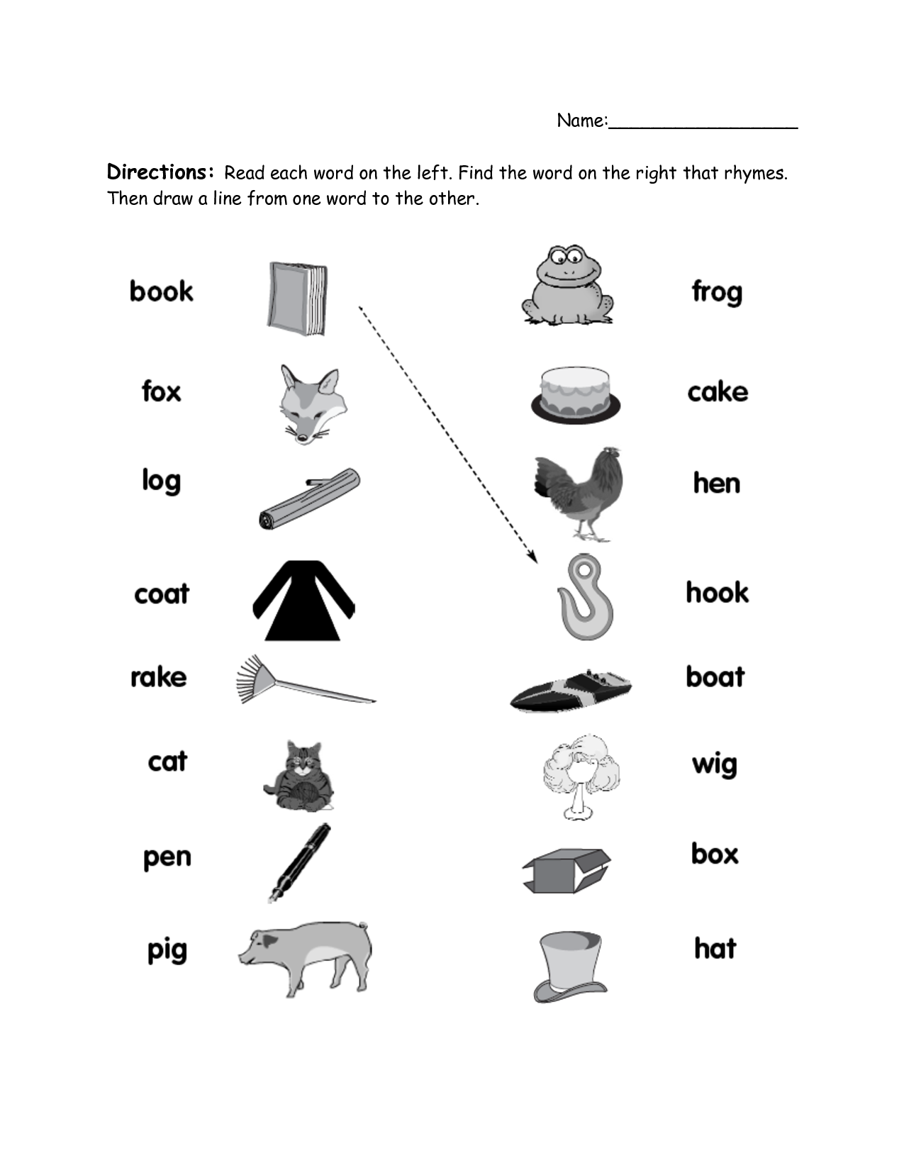 Fresh Rhyme Worksheets For Preschool 10