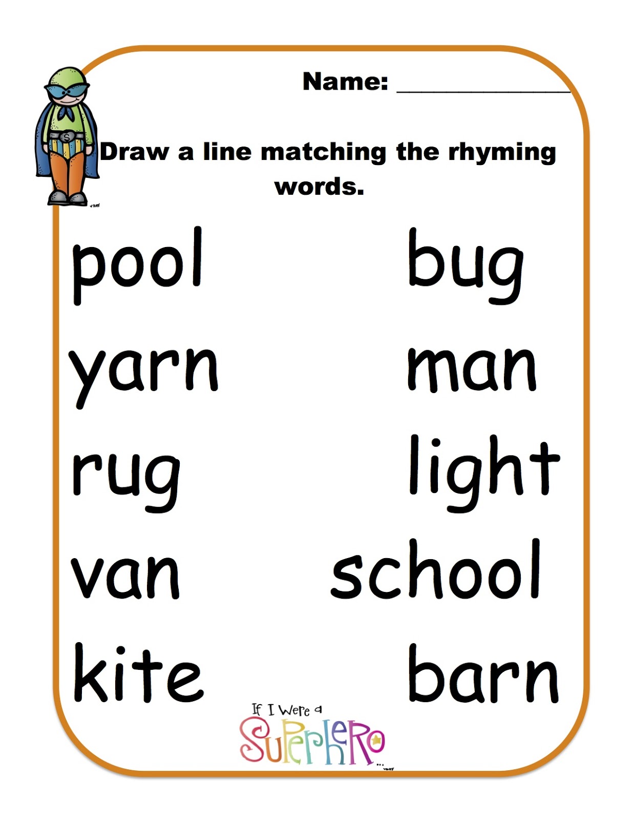 Fresh Rhyme Worksheets For Preschool 104
