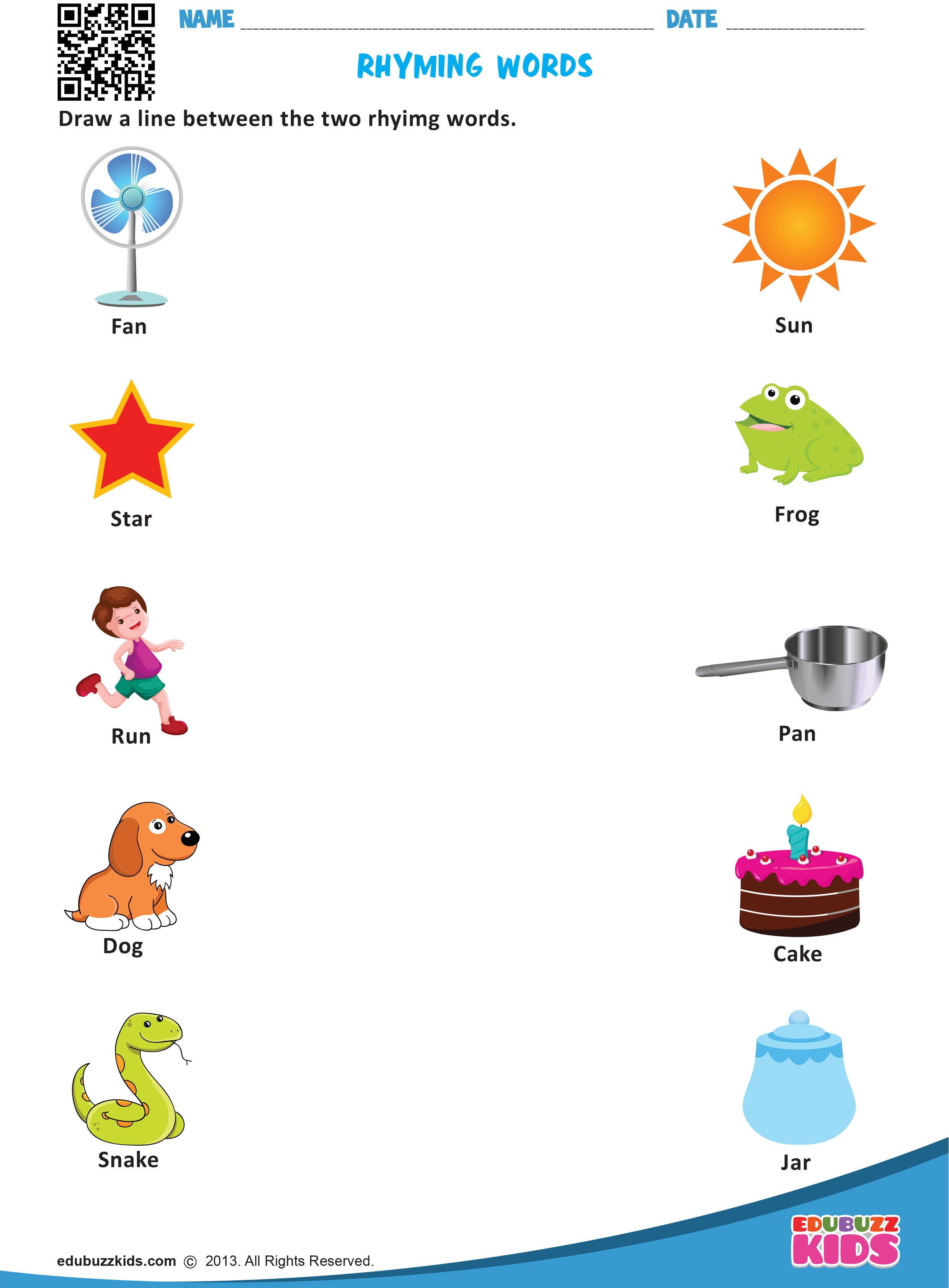 Fresh Rhyme Worksheets For Preschool 2