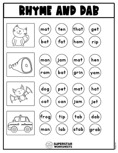 Fresh Rhyme Worksheets For Preschool 29