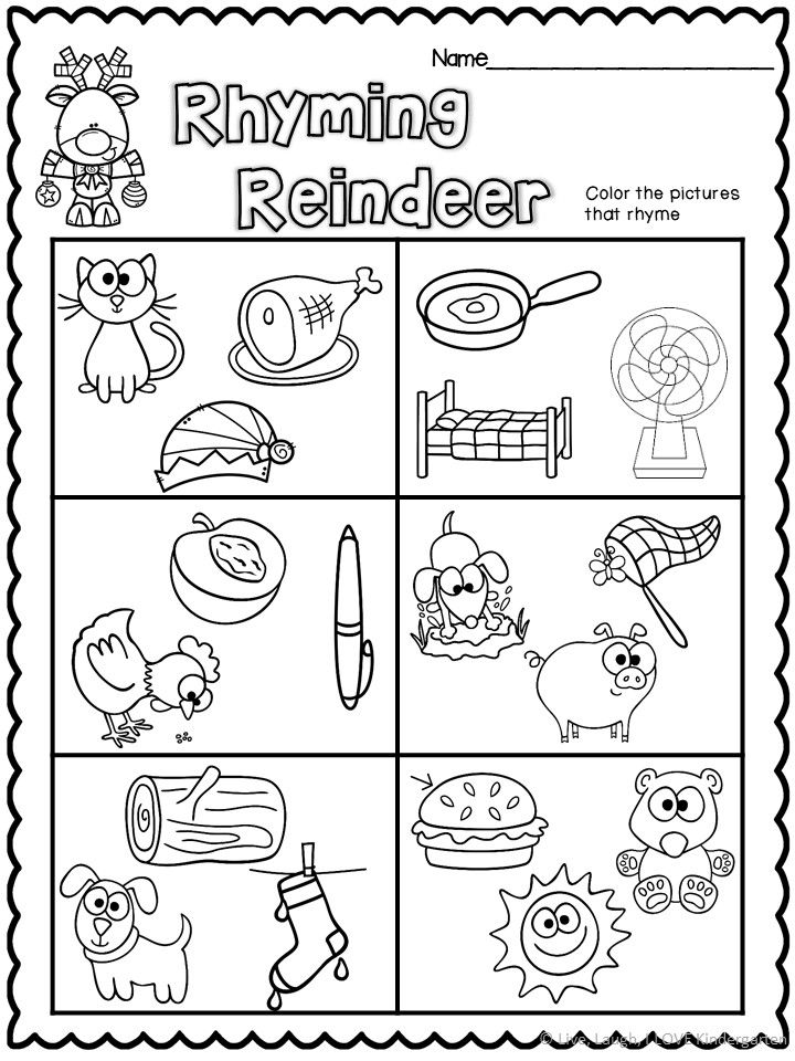 Fresh Rhyme Worksheets For Preschool 33