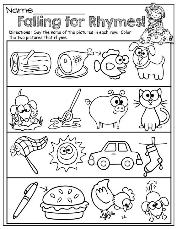 Fresh Rhyme Worksheets For Preschool 40