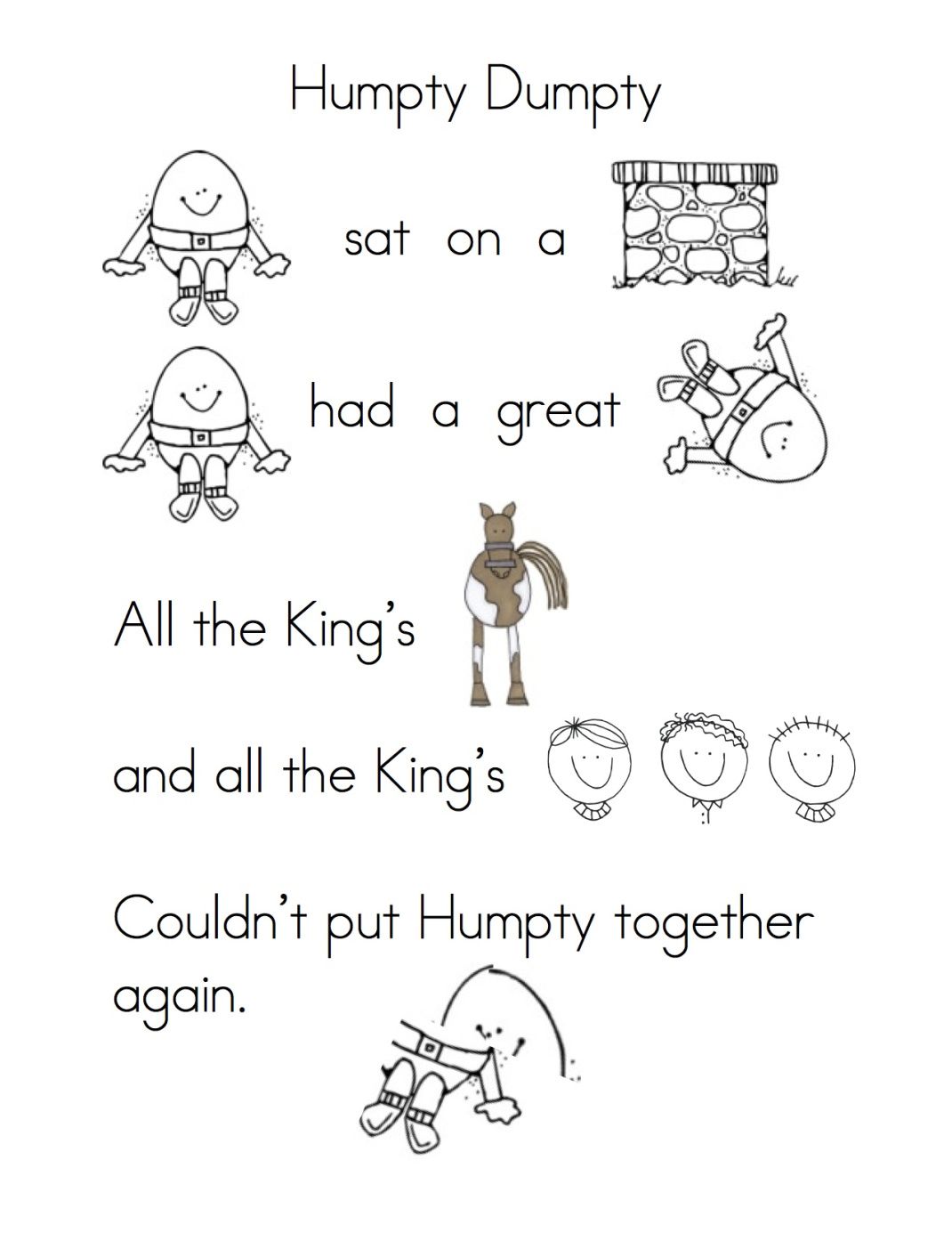 Fresh Rhyme Worksheets For Preschool 68