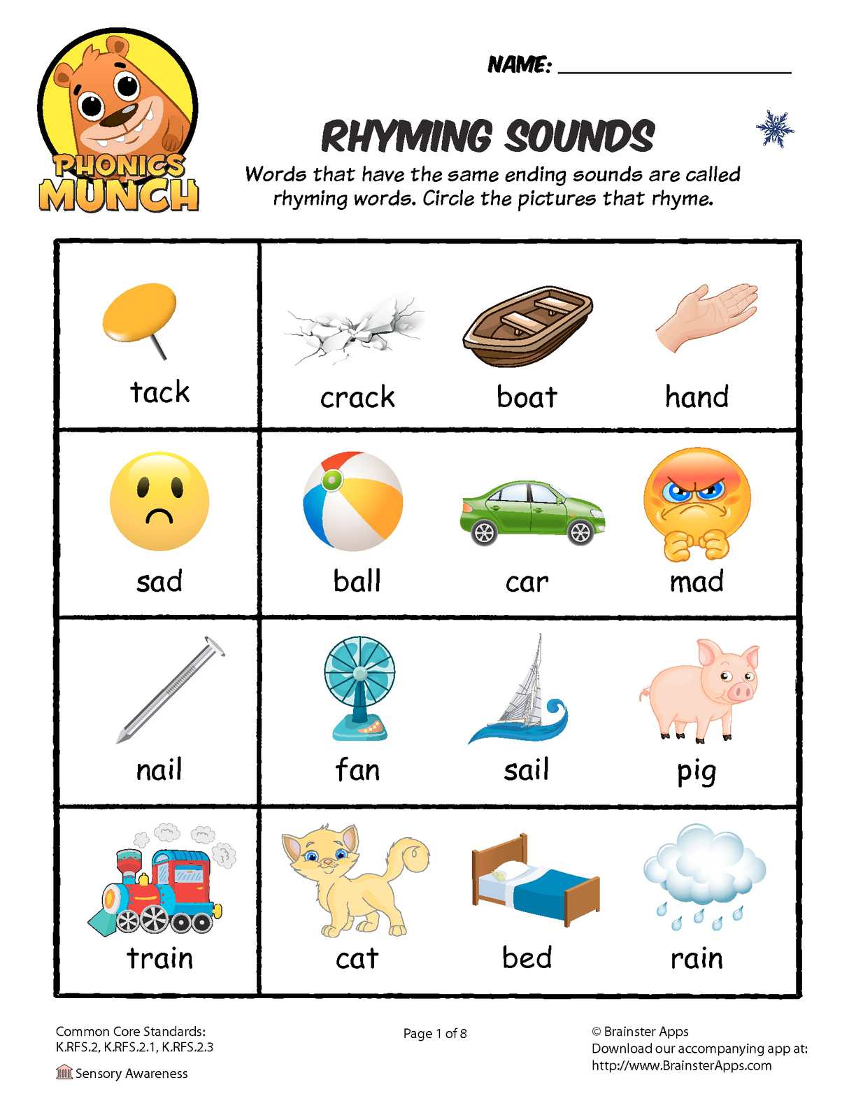 Fresh Rhyme Worksheets For Preschool 79