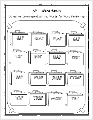 Printable 80+ Ap Word Family Worksheets 19