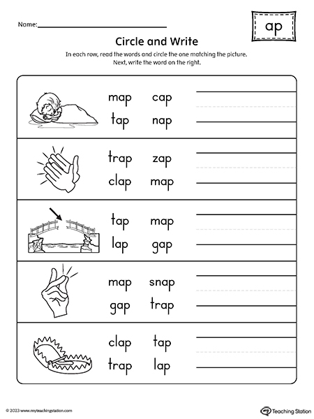 Printable 80+ Ap Word Family Worksheets 69