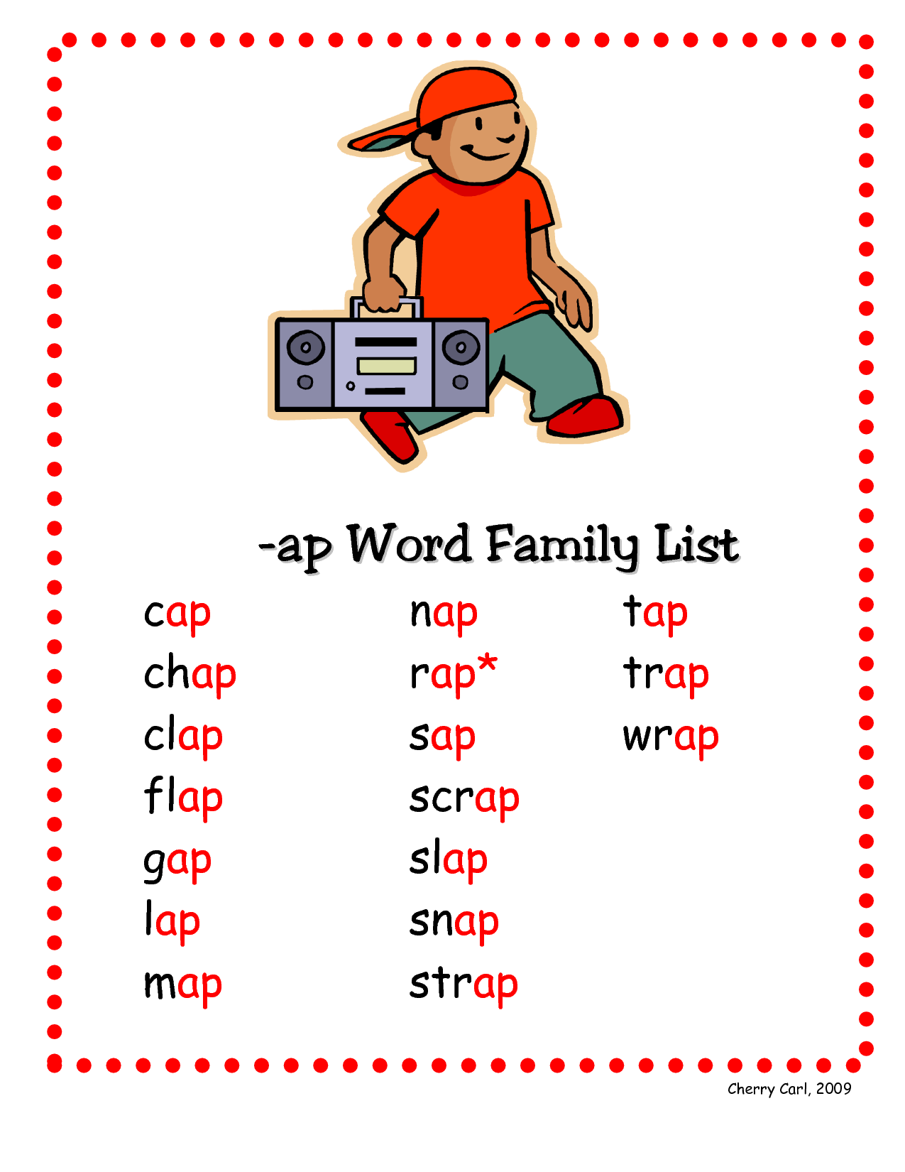 Printable 80+ Ap Word Family Worksheets 9