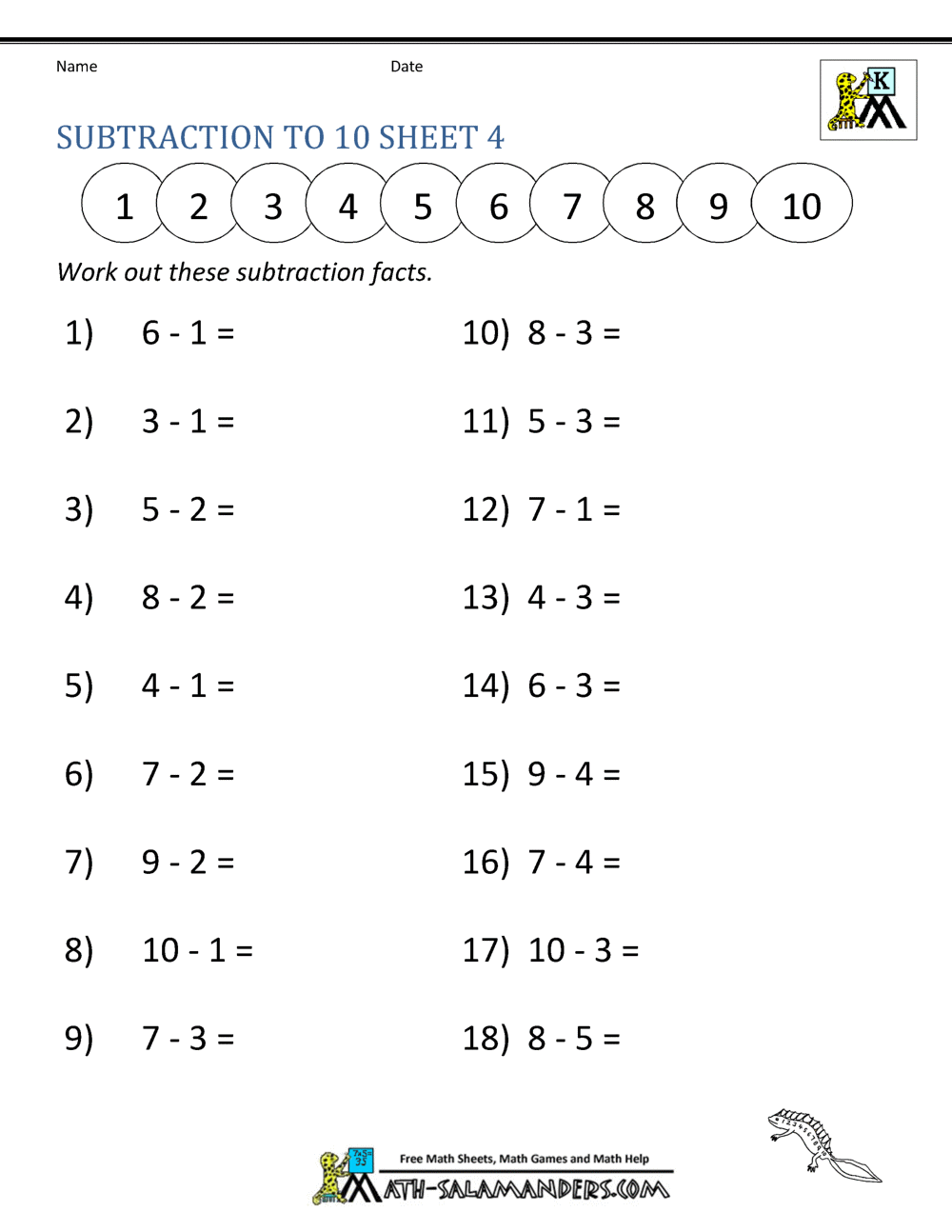 Printable Add And Subtraction Worksheet 15