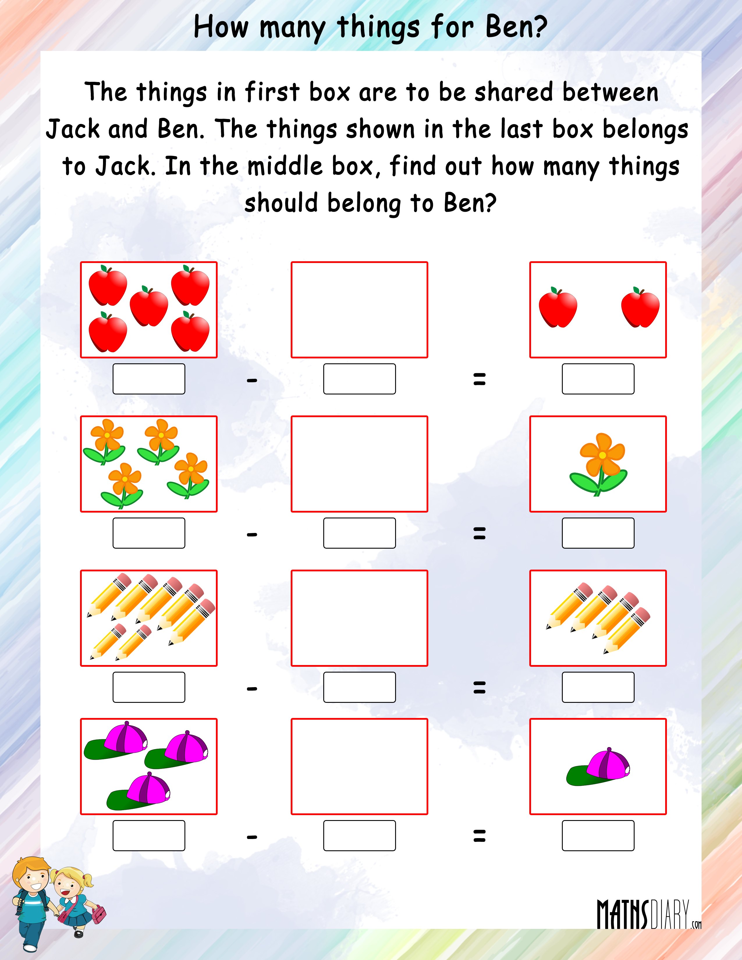 Printable Add And Subtraction Worksheet 57