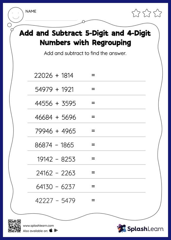 Printable Add And Subtraction Worksheet 66