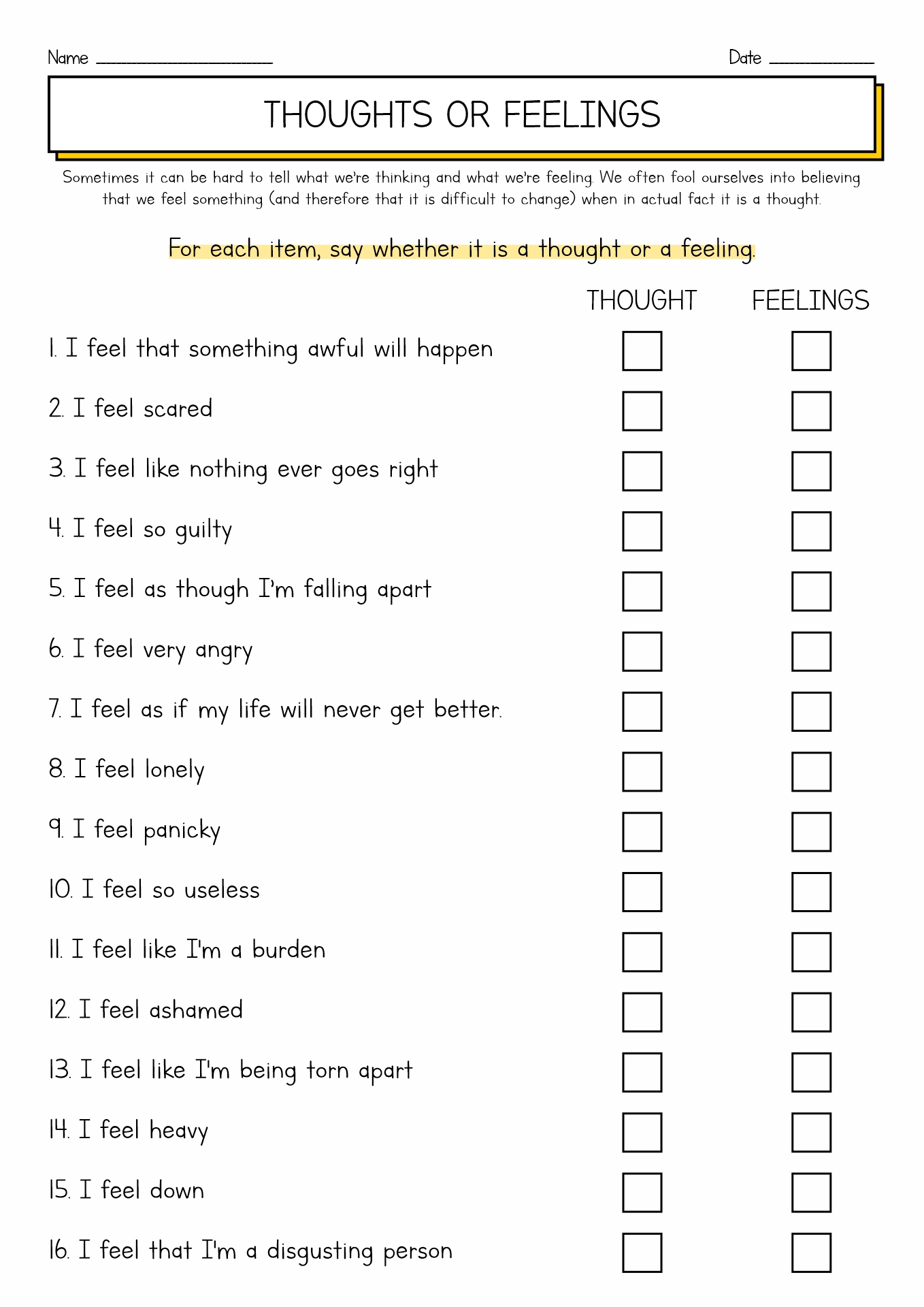 26 Challenging Anxious Thoughts Worksheet 13