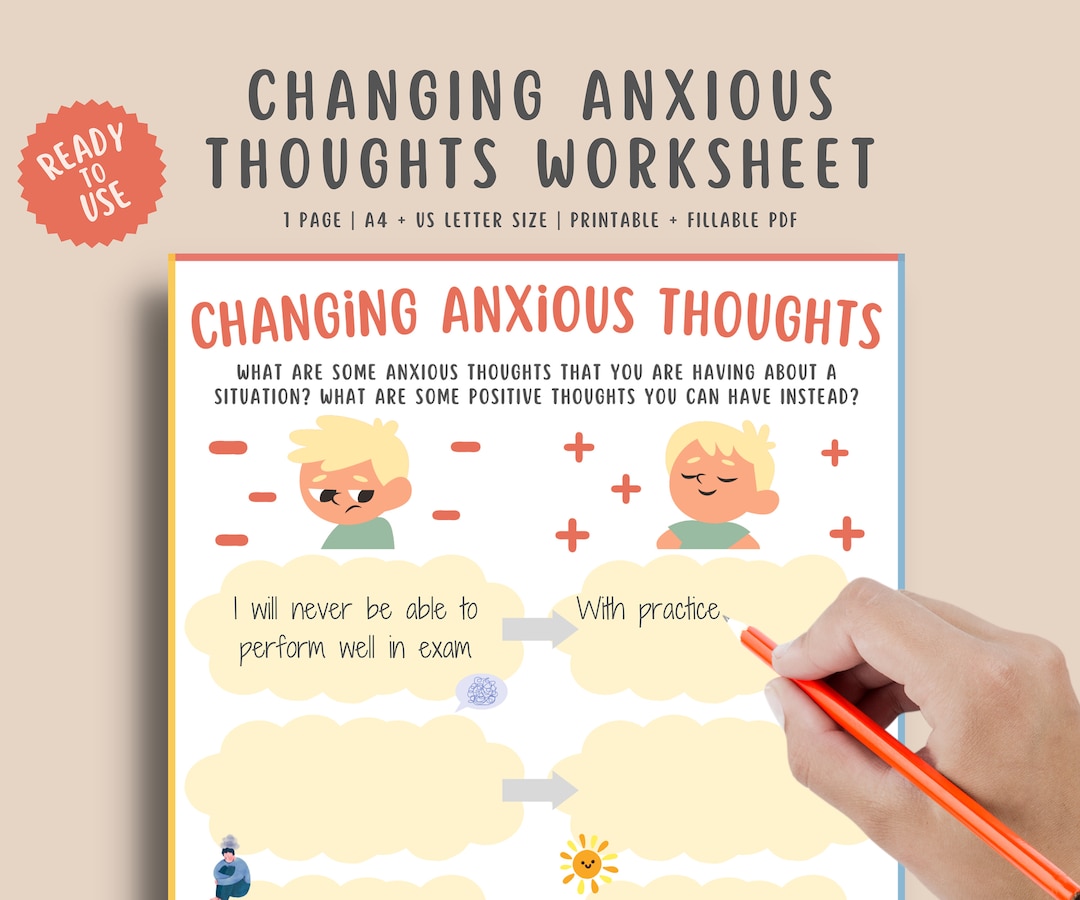 26 Challenging Anxious Thoughts Worksheet 6