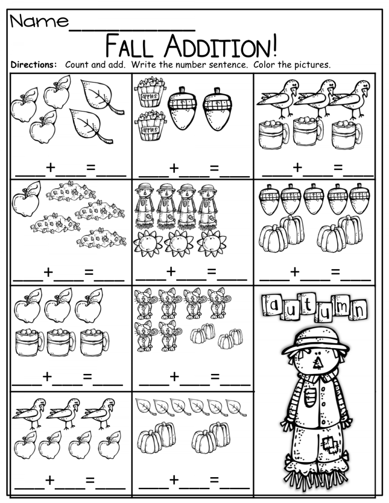 30 Math Kindergarten Worksheets Printable 11