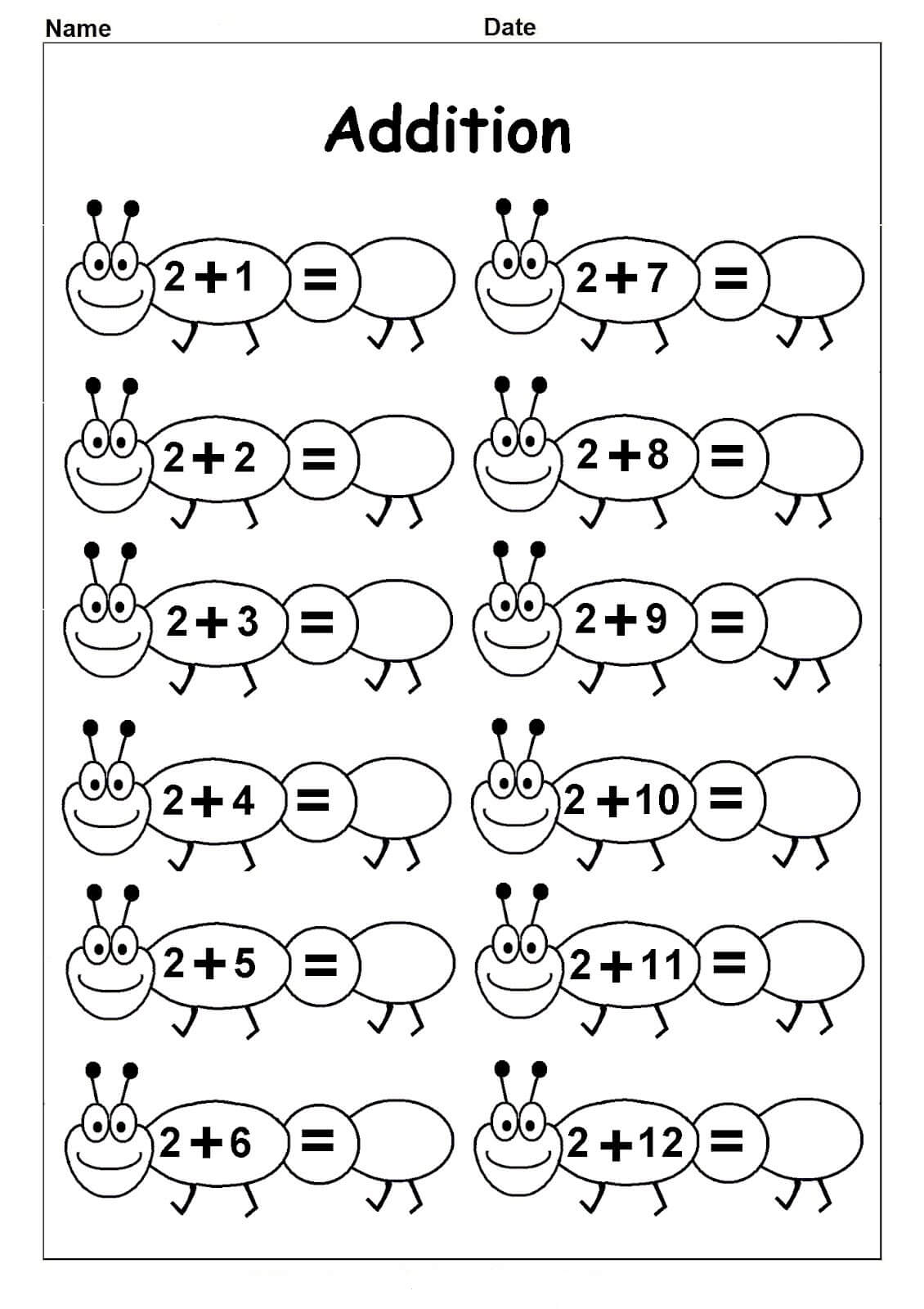 30 Math Kindergarten Worksheets Printable 3