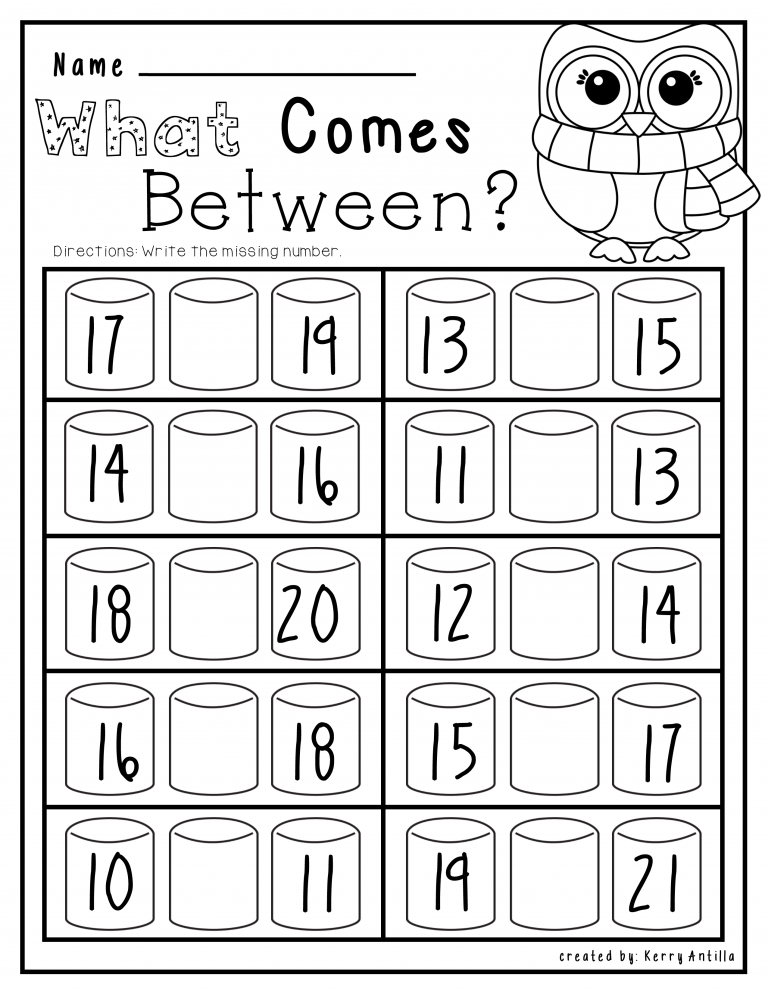 30 Math Kindergarten Worksheets Printable 5
