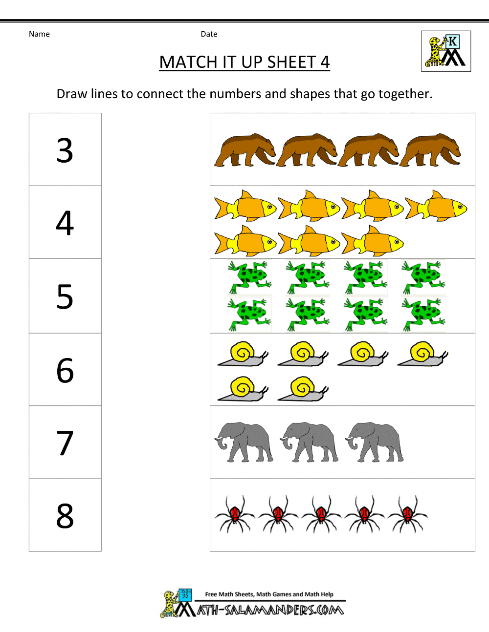 30 Math Kindergarten Worksheets Printable 8