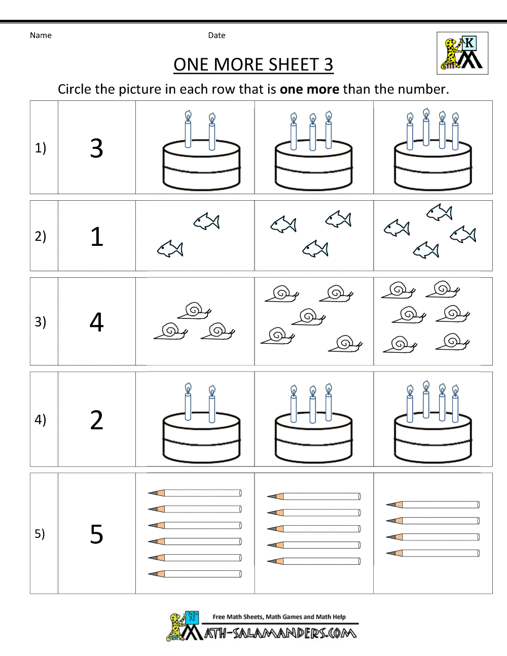 30 Math Kindergarten Worksheets Printable 9