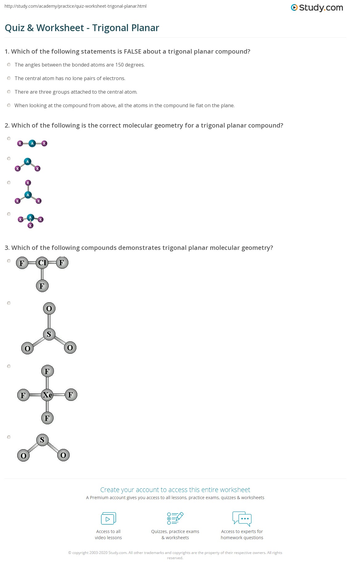 50 Molecular Geometry Worksheet Answers 19