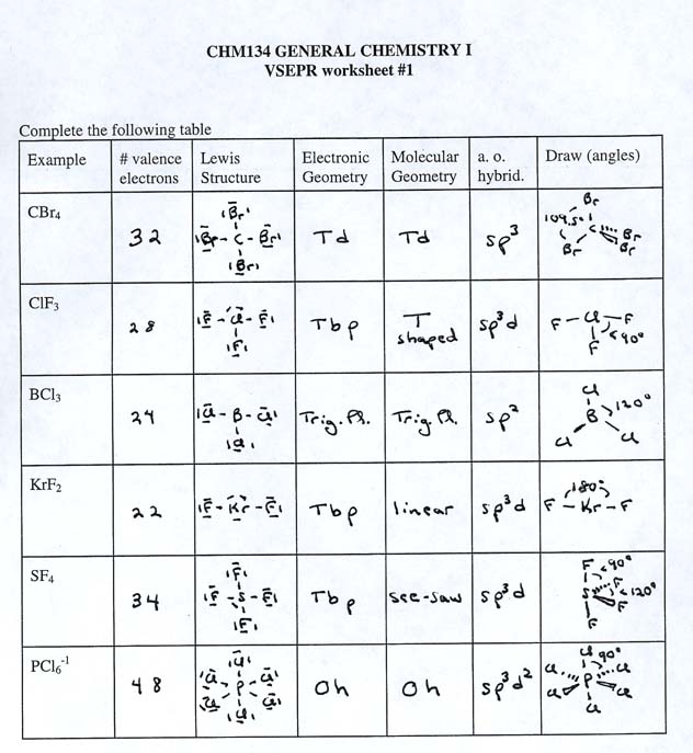 50 Molecular Geometry Worksheet Answers 49