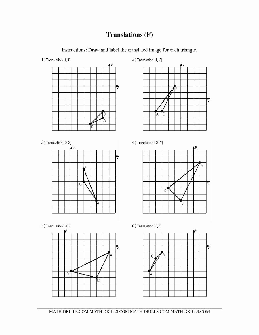 50 Transformations Geometry Worksheet Answers 20