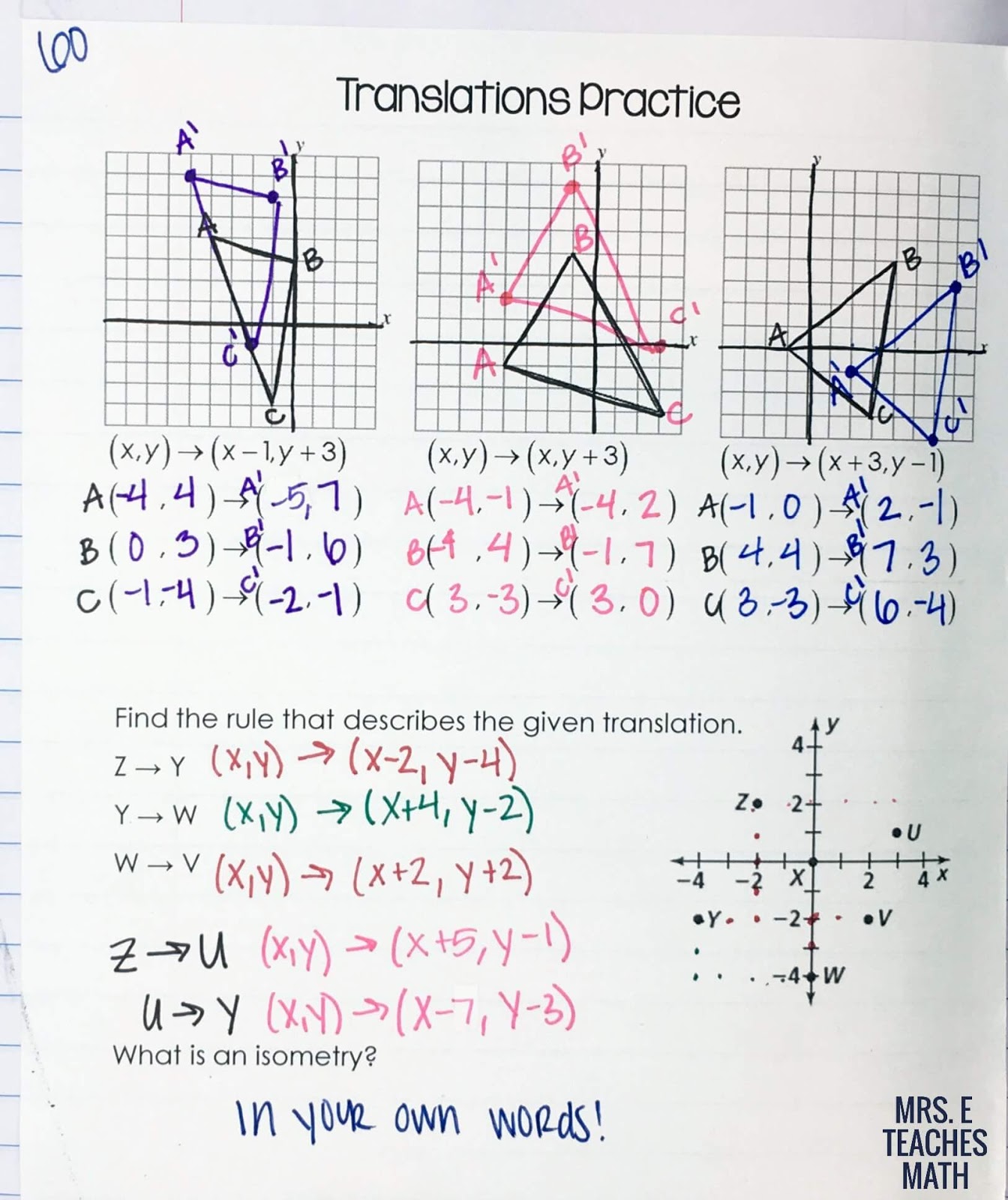 50 Transformations Geometry Worksheet Answers 33