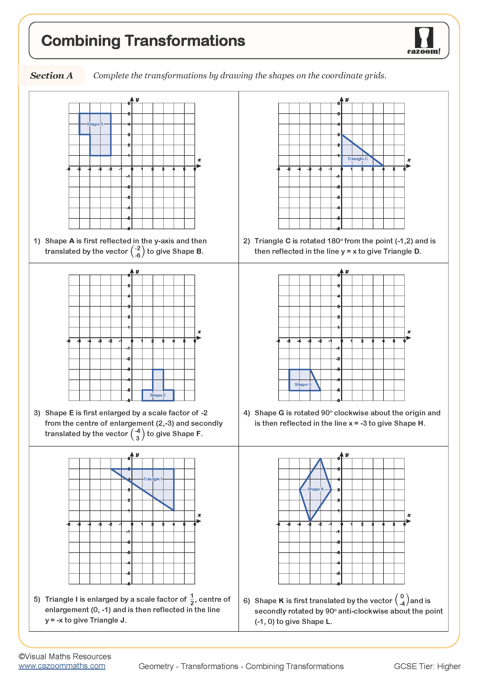 50 Transformations Geometry Worksheet Answers 34