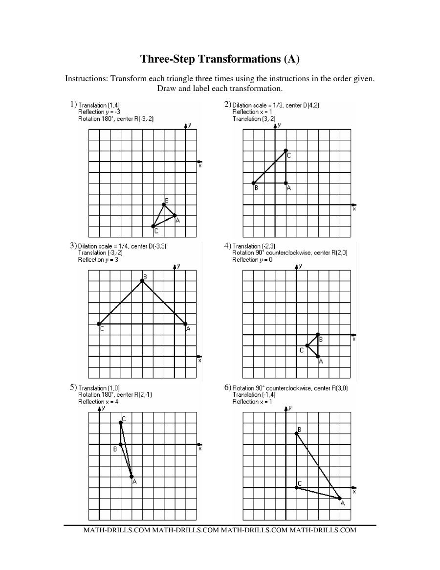 50 Transformations Geometry Worksheet Answers 38