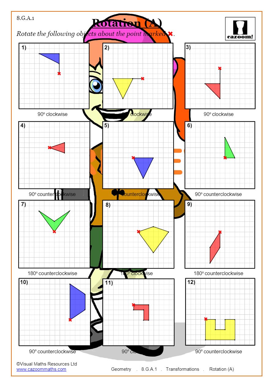 50 Transformations Geometry Worksheet Answers 40